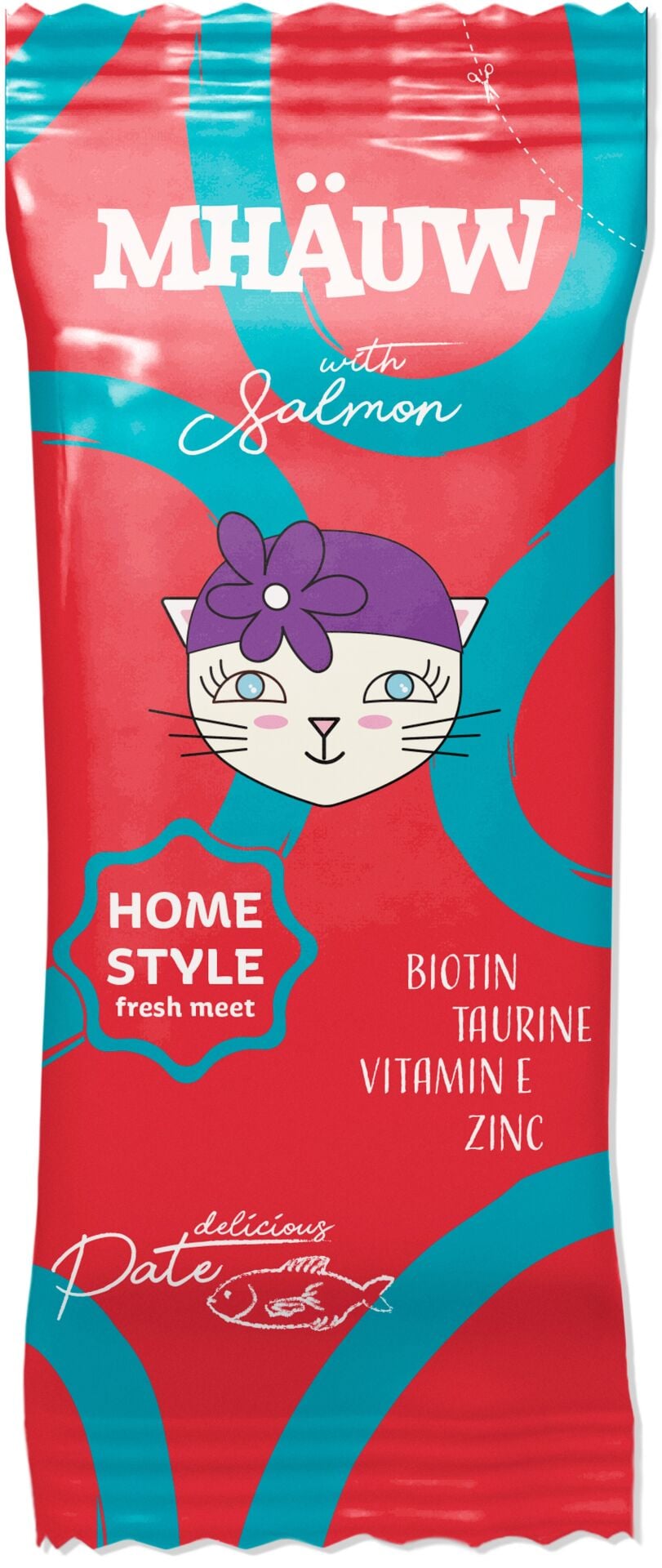 MHAUW POUCH PATE SALMON 80 G X 33
