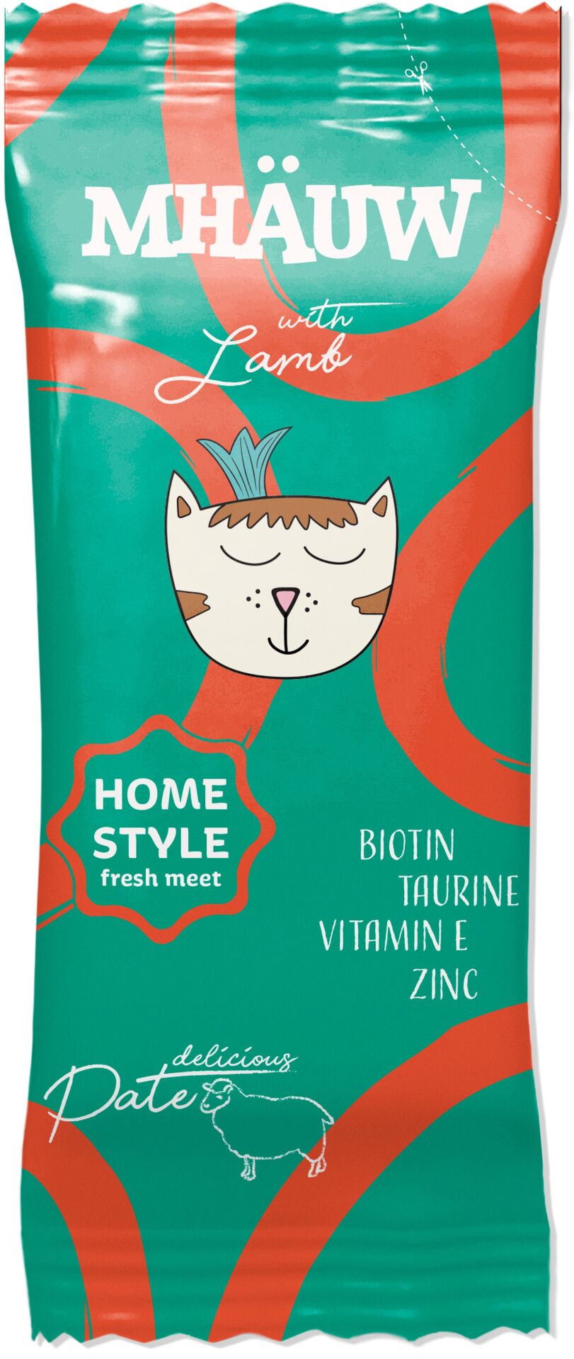 MHAUW POUCH PATE LAMB 80 G X 33