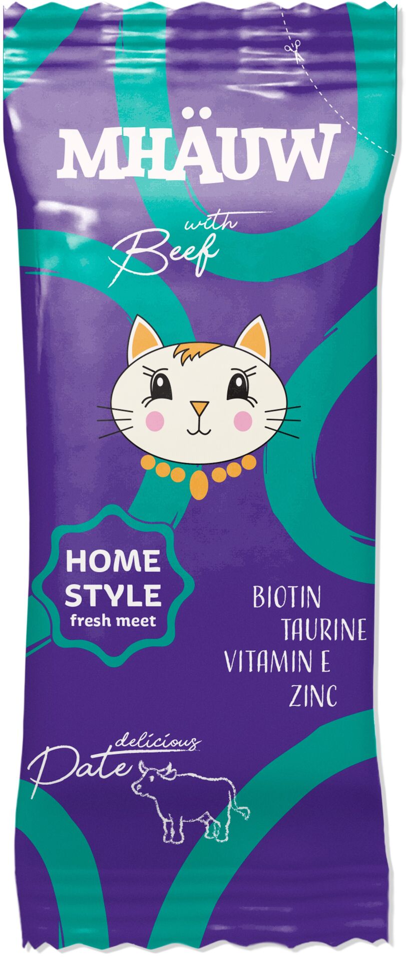 MHAUW POUCH PATE BEEF 80 G X 33