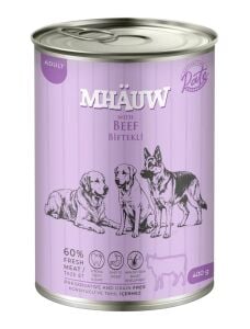 MHAUW DOG CANNED PATE BEEF 400 G