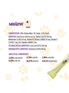 MHAUW CHICKEN 15 g x 4
