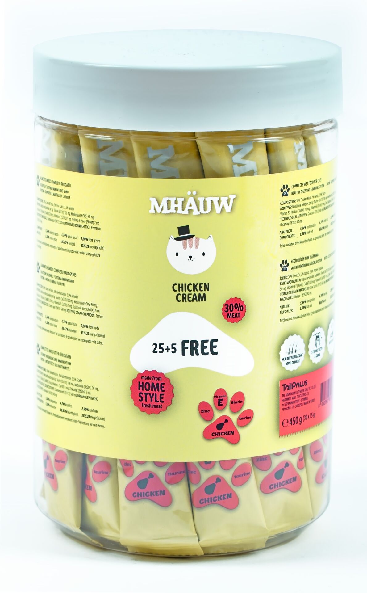 MHAUW CHICKEN 15 g x 30 (KAVANOZ)
